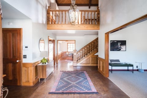 Entryway and balcony.