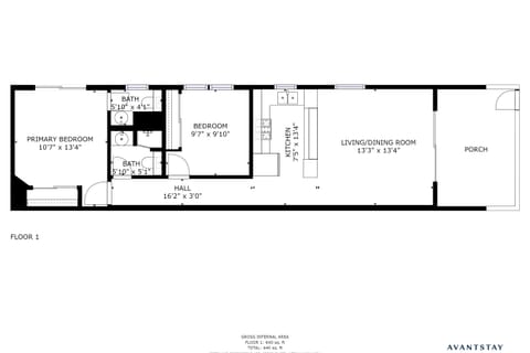 Bay View 3 floor plan.