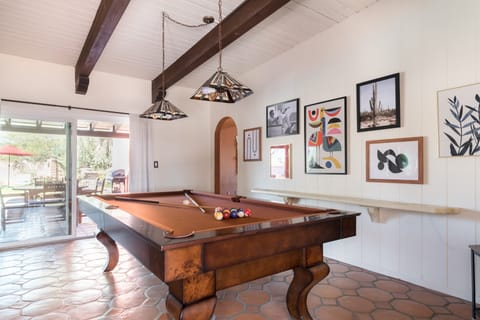 Plenty of ways to play and stay entertained, including a pool table.
