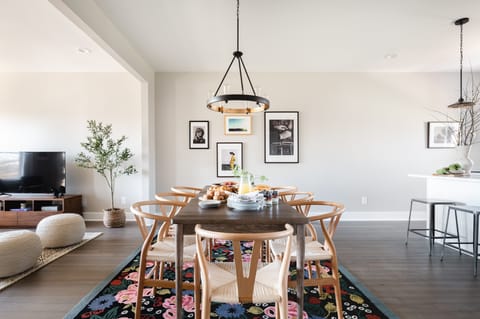 Entertain in the dining area.