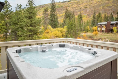 Take in the fresh mountain air from the hot tub!