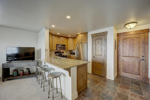 Three person breakfast bar.