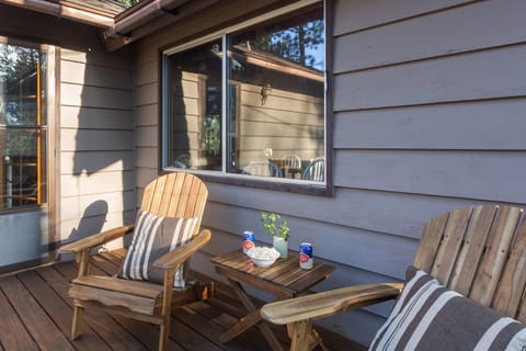 Sit back on the deck chairs and enjoy the fresh air.