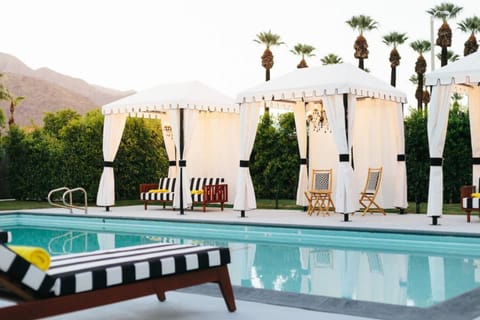 Gorgeous mountain views from the pool.