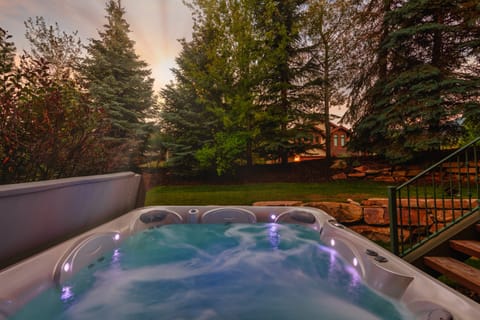 Take a dip in the hot tub.