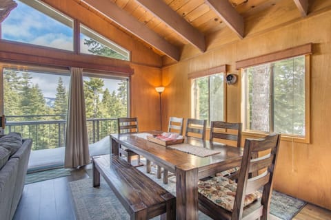 Dining area with a view.