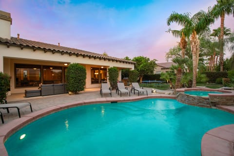 The pool and hot tub are perfect for beating the desert Welcome to Palisades.heat.