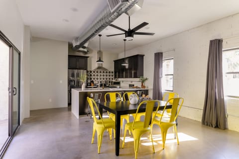 Two modern kitchens.