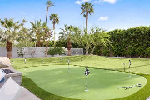 Private putting green.