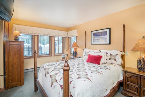 Primary bedroom features a queen bed.