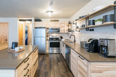 Spacious kitchen.