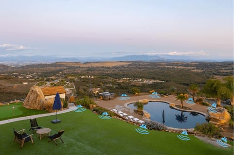 Enjoy our immersive outdoor surround sound system.