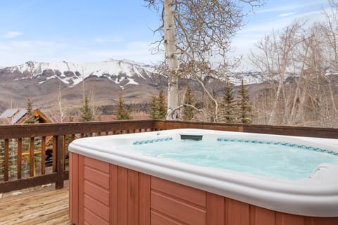 Hot tub with a view.