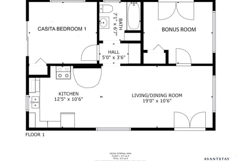 Casita Floor Plan.