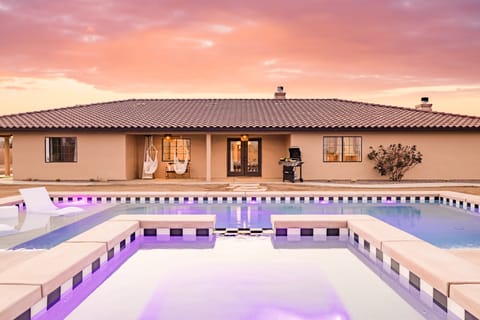 Evening dip in the pool.