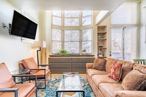 Tall windows let in tons of natural light.