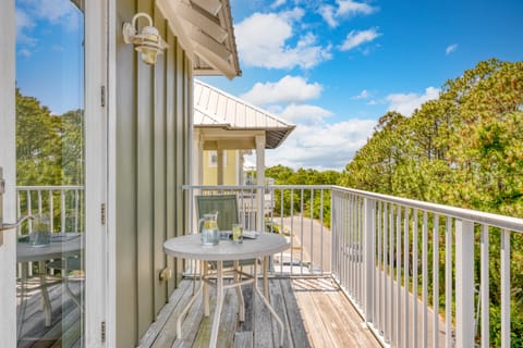 Enjoy morning coffee on the deck.