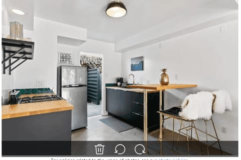 This room comes with a kitchen!