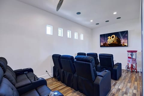 Theater room.