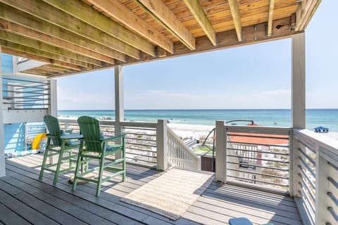 Stunning beach home feet from the shore.