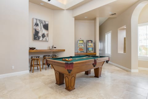 Billiards room just off the entrance.