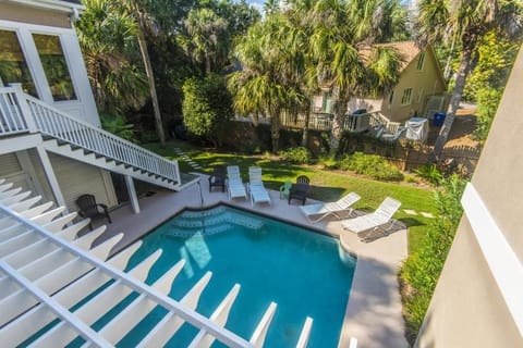 Overlook to private pool.