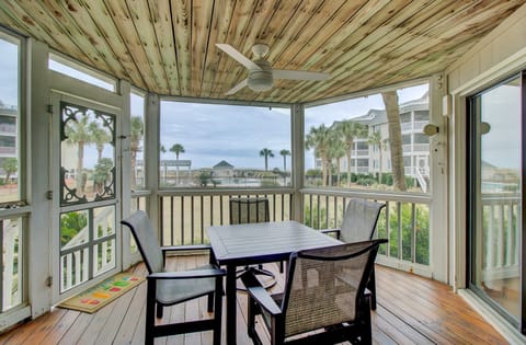 Views from the screened in porch.  Perfect for outdoor dining!