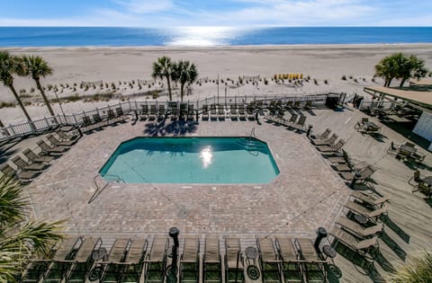 Oceanfront views from the top deck.