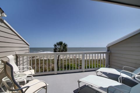 Sunny deck off the master bedroom.