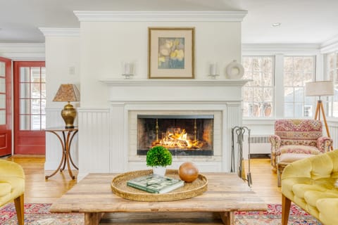 Fireplace in the main living room.