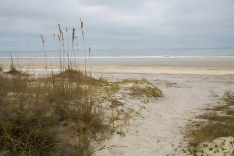 The Beach is less than a 5-minute walk away.