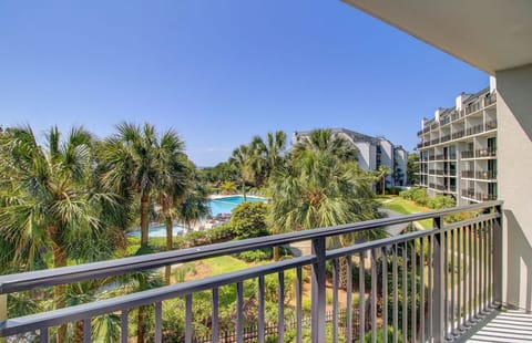 Pool views from the balcony.