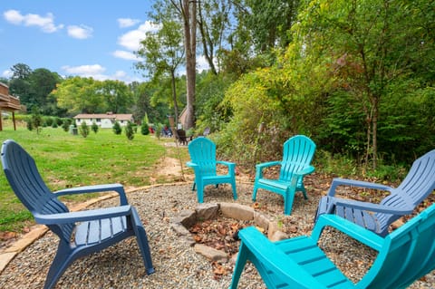 Dogwood's firepit area is the perfect place to spend an evening.