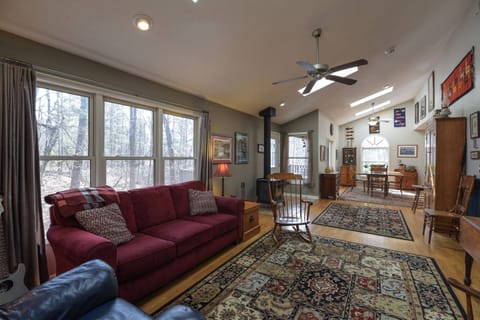 A seamless blend of spacious living and dining areas.