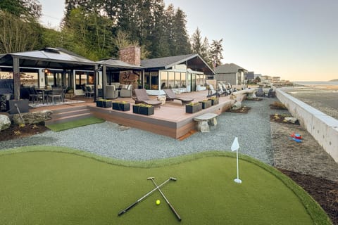 Play a game on the private putting green.