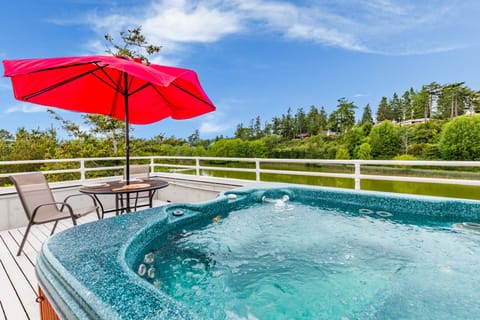 Hot tub with a view.