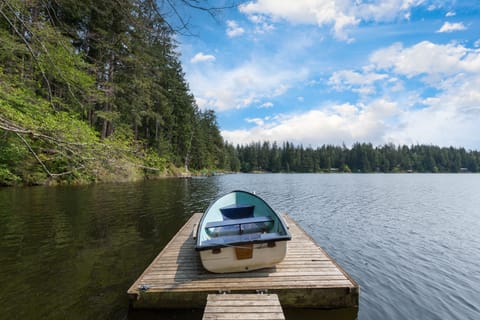 Adventures on the horizon, reflections on the lake.