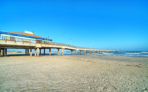 Where the bridge meets the endless horizon.