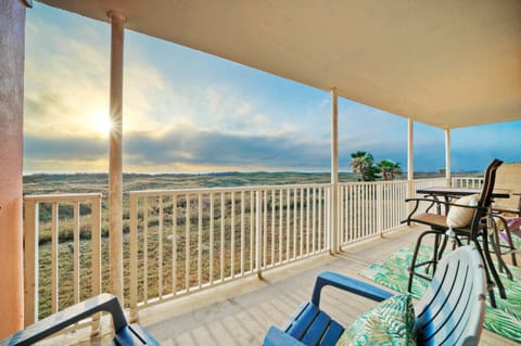 Sun-soaked terrace with limitless view.