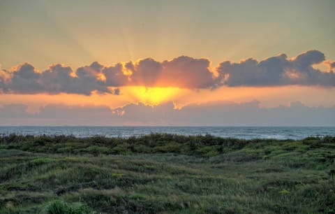 Golden hour at Port Aransas.