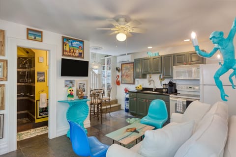 TV in the living room.