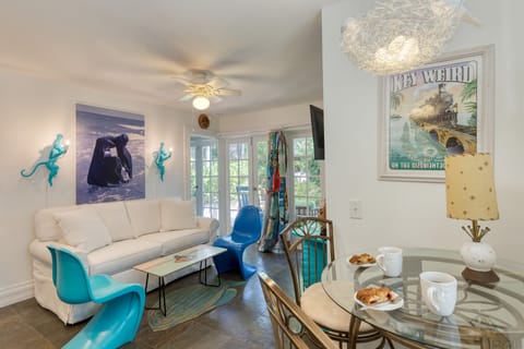 Comfortable seating in the living room.