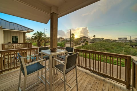 Watch Port A sunrises from the balcony overlooking the pool.