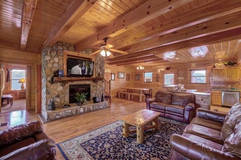 Mountain Majesty by AvantStay | Stunning Cabin W Hot Tubs, Game Room, 4 Decks - Sleeps 26 House in Sevier County