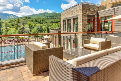 Pool area is perfect for cooling off in the Colorado summer months.