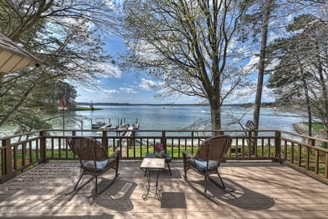 Landover Lodge main level deck - complete with amazing views of the lake.