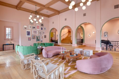 Private tennis court.