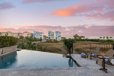 Stunning infinity pool with ocean views.