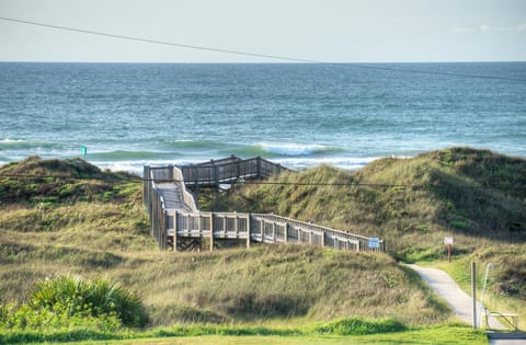 Two boardwalks give you direct access to the beach.