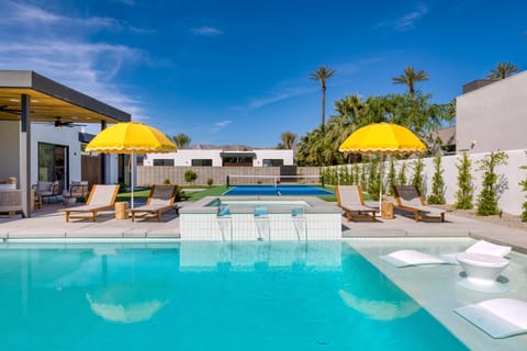 Pool and hot tub.